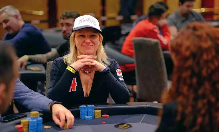 Olga Alexandrova, en el Winamax Poker Tour, en Torrelodones